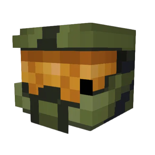 cruxterr Minecraft avatar head, 3D render