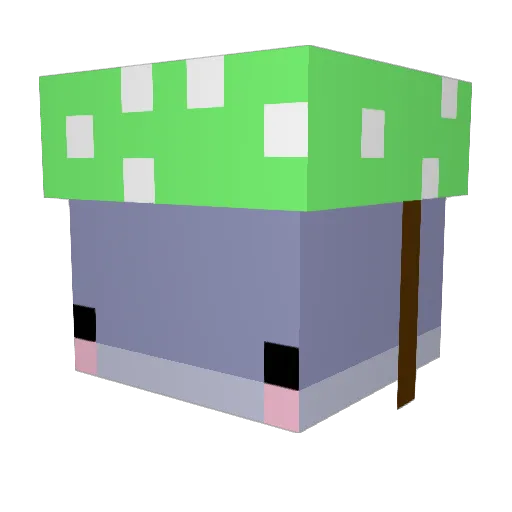 cruzfixtion Minecraft avatar head, 3D render