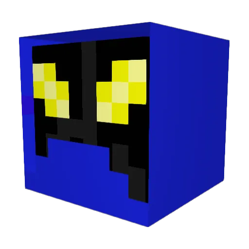 cruzgamer Minecraft avatar head, 3D render
