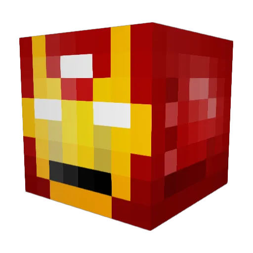 crvnhs Minecraft avatar head, 3D render