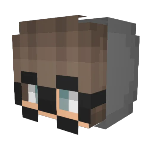 crwn_simon Minecraft avatar head, 3D render