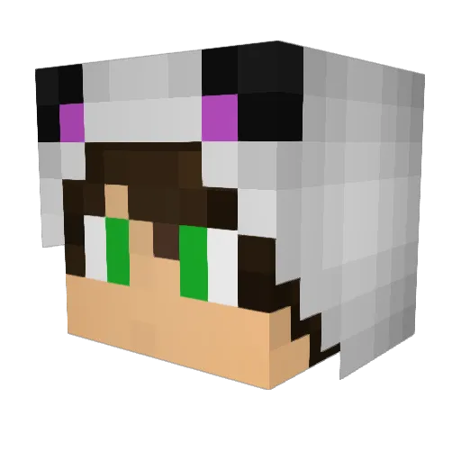 crxplayer32 Minecraft avatar head, 3D render