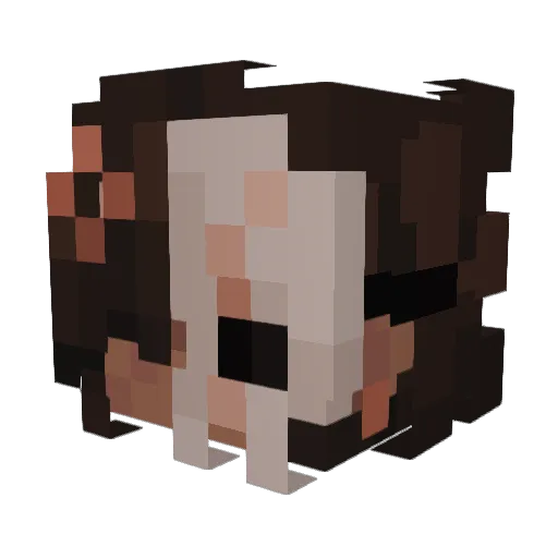 crxtianze Minecraft avatar head, 3D render