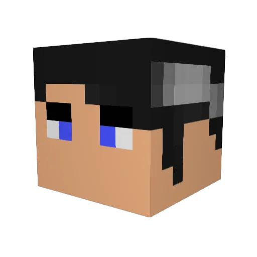 cryaloteee Minecraft avatar head, 3D render