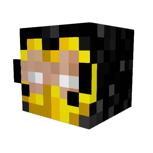 crybaby2014 Minecraft avatar head, 3D render