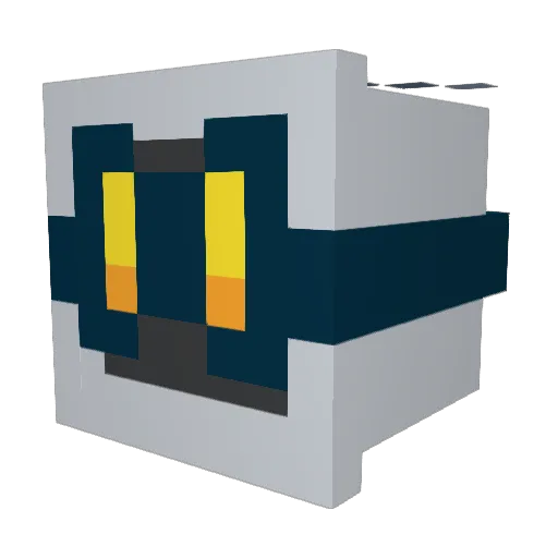 crybabycry Minecraft avatar head, 3D render