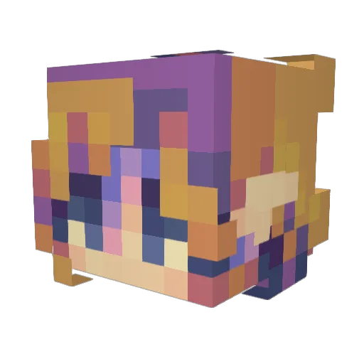 crybigsby Minecraft avatar head, 3D render