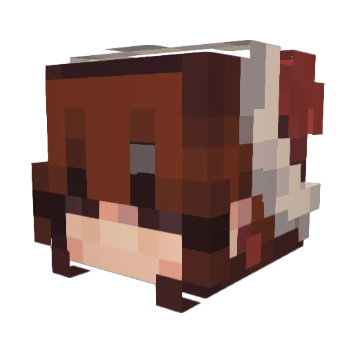 cryetan Minecraft avatar head, 3D render