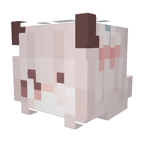 cryingcatpng Minecraft avatar head, 3D render