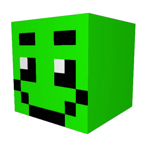 cryoares Minecraft avatar head, 3D render