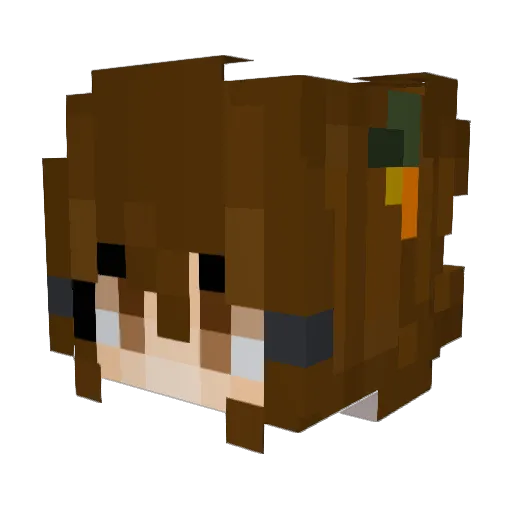 cryptfxrest Minecraft avatar head, 3D render