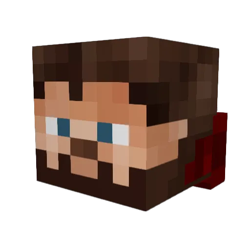 crypticMammoth Minecraft avatar head, 3D render