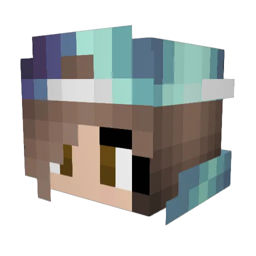 cryptic_chick Minecraft avatar head, 3D render