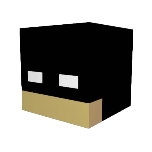 cryptic_relax Minecraft avatar head, 3D render
