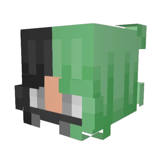 crypticfelix Minecraft avatar head, 3D render