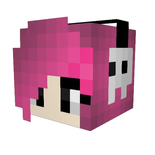 crypticoolkid Minecraft avatar head, 3D render
