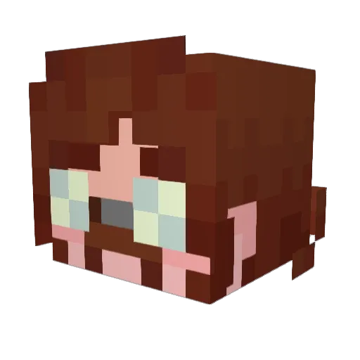 cryptid_cr3ature Minecraft avatar head, 3D render