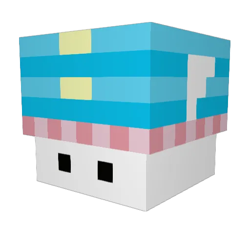 cryptidcreative Minecraft avatar head, 3D render