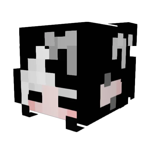 cryptidink Minecraft avatar head, 3D render