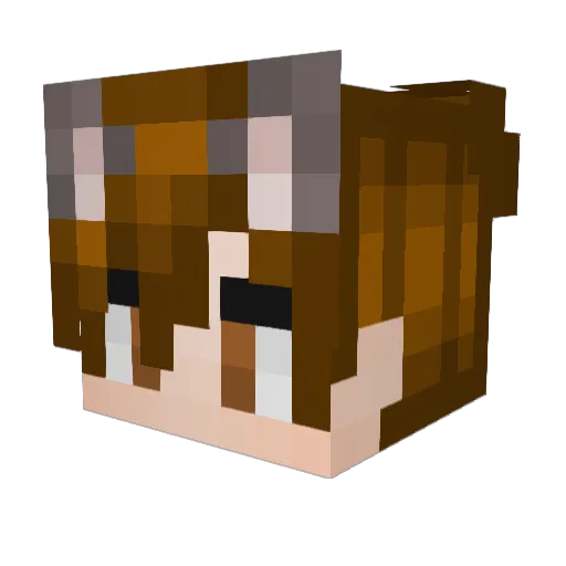 cryptidjuice Minecraft avatar head, 3D render