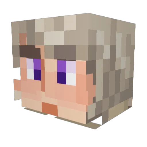 cryptile Minecraft avatar head, 3D render