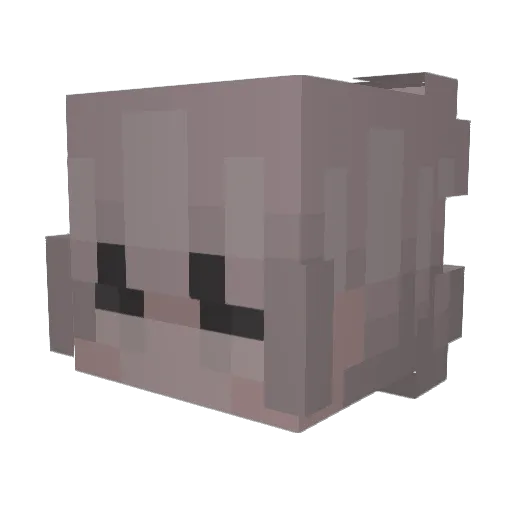 cryptoke Minecraft avatar head, 3D render