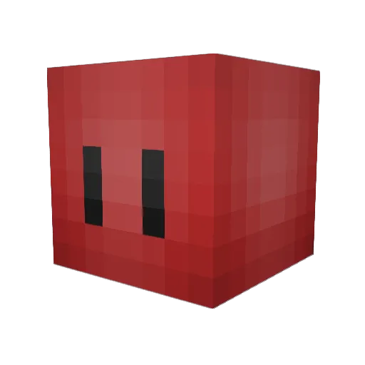 cryptonic Minecraft avatar head, 3D render