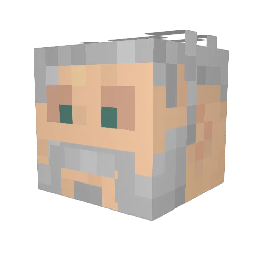 crysempl Minecraft avatar head, 3D render