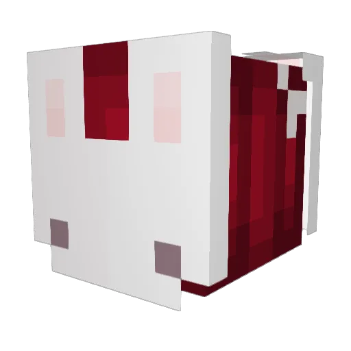 crystaIite Minecraft avatar head, 3D render