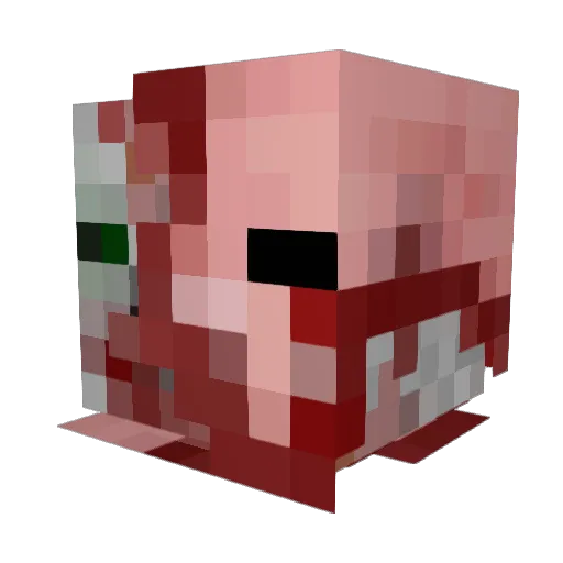 crystal12343 Minecraft avatar head, 3D render