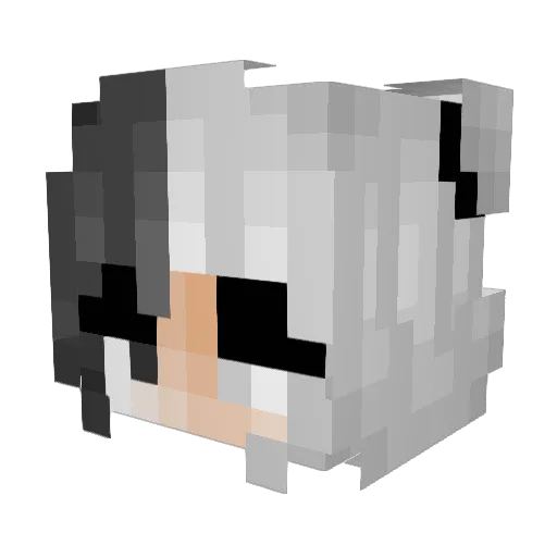 crystal_061212 Minecraft avatar head, 3D render