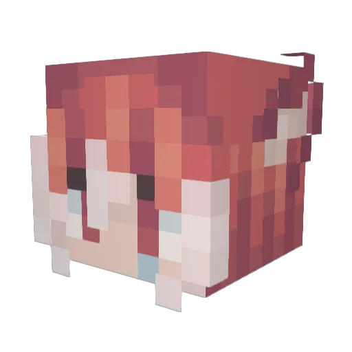 crystal_exarch Minecraft avatar head, 3D render