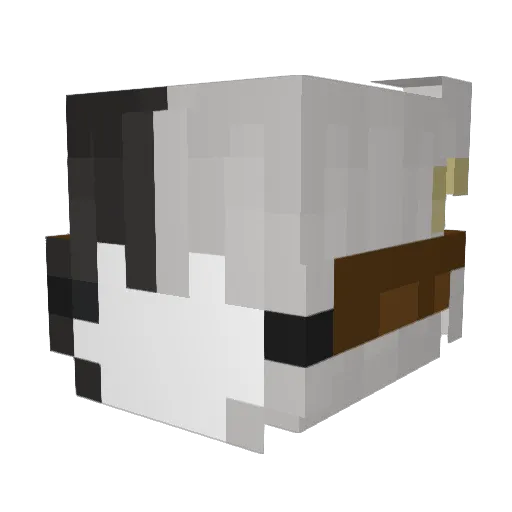 crystalart Minecraft avatar head, 3D render