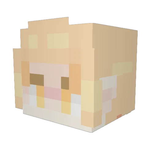 crystalcrafter9 Minecraft avatar head, 3D render