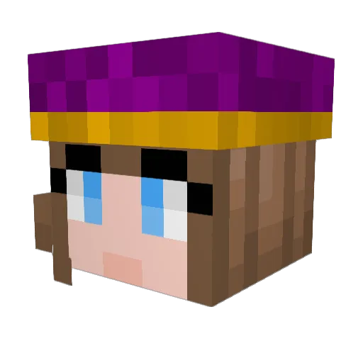 crystalgaming07 Minecraft avatar head, 3D render