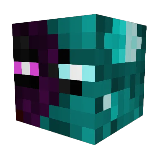 crystalhunter7 Minecraft avatar head, 3D render