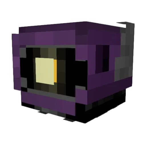 crystalizedchick Minecraft avatar head, 3D render
