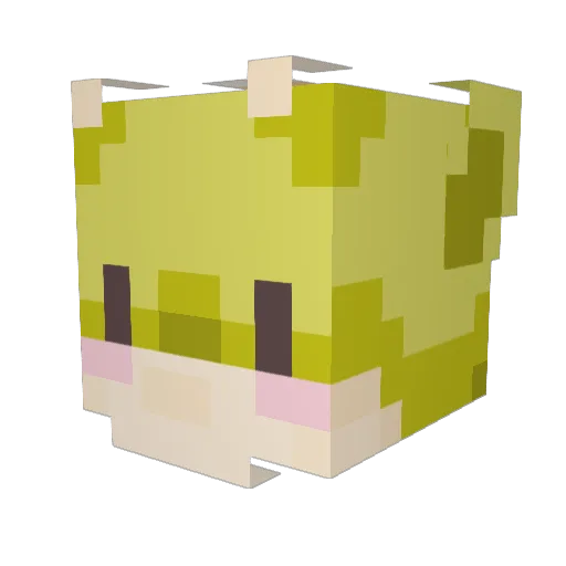 crystalliu314 Minecraft avatar head, 3D render