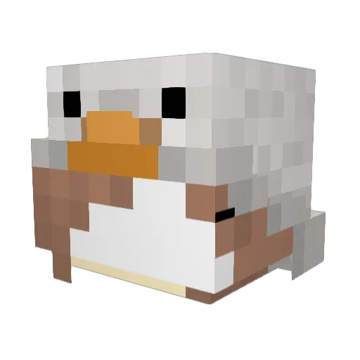 crystelmetheawda Minecraft avatar head, 3D render