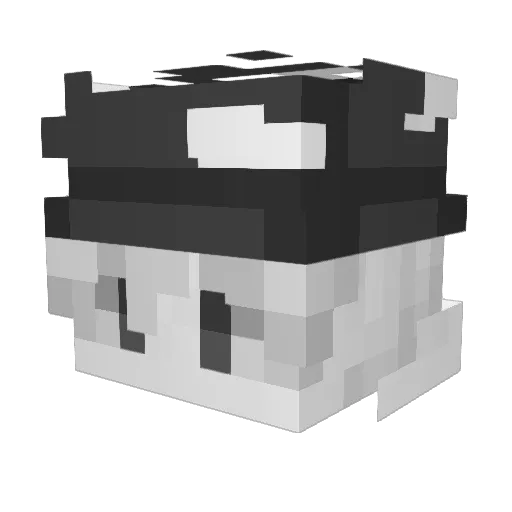 crystqljelly Minecraft avatar head, 3D render