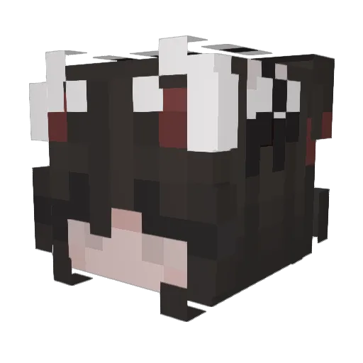 crystxal Minecraft avatar head, 3D render