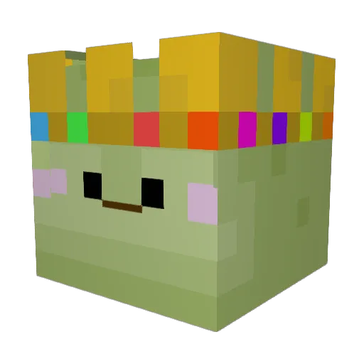 crysxlll Minecraft avatar head, 3D render