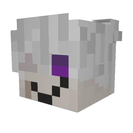 crytizer Minecraft avatar head, 3D render