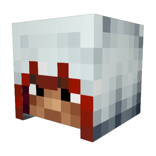crytonic Minecraft avatar head, 3D render