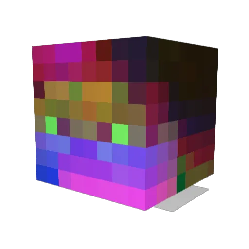 cryyys Minecraft avatar head, 3D render
