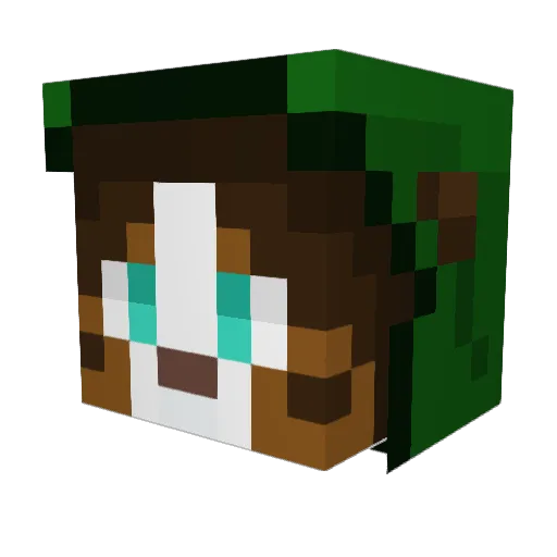 crzb52 Minecraft avatar head, 3D render