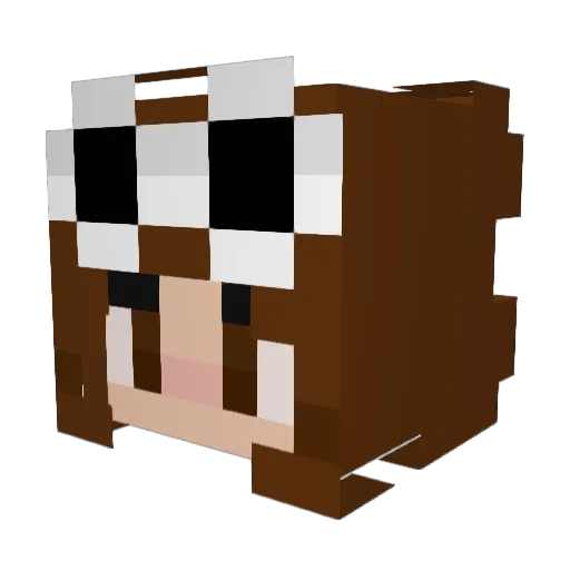 crzybich Minecraft avatar head, 3D render