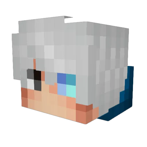 cs1013 Minecraft avatar head, 3D render