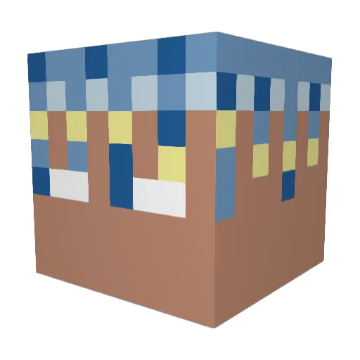 cs10x Minecraft avatar head, 3D render
