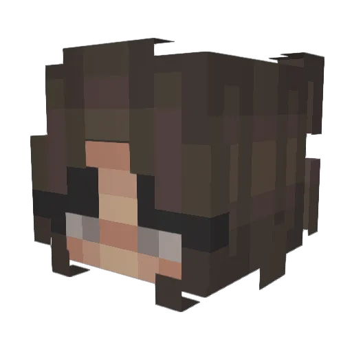 cs8_litegen_cyr Minecraft avatar head, 3D render